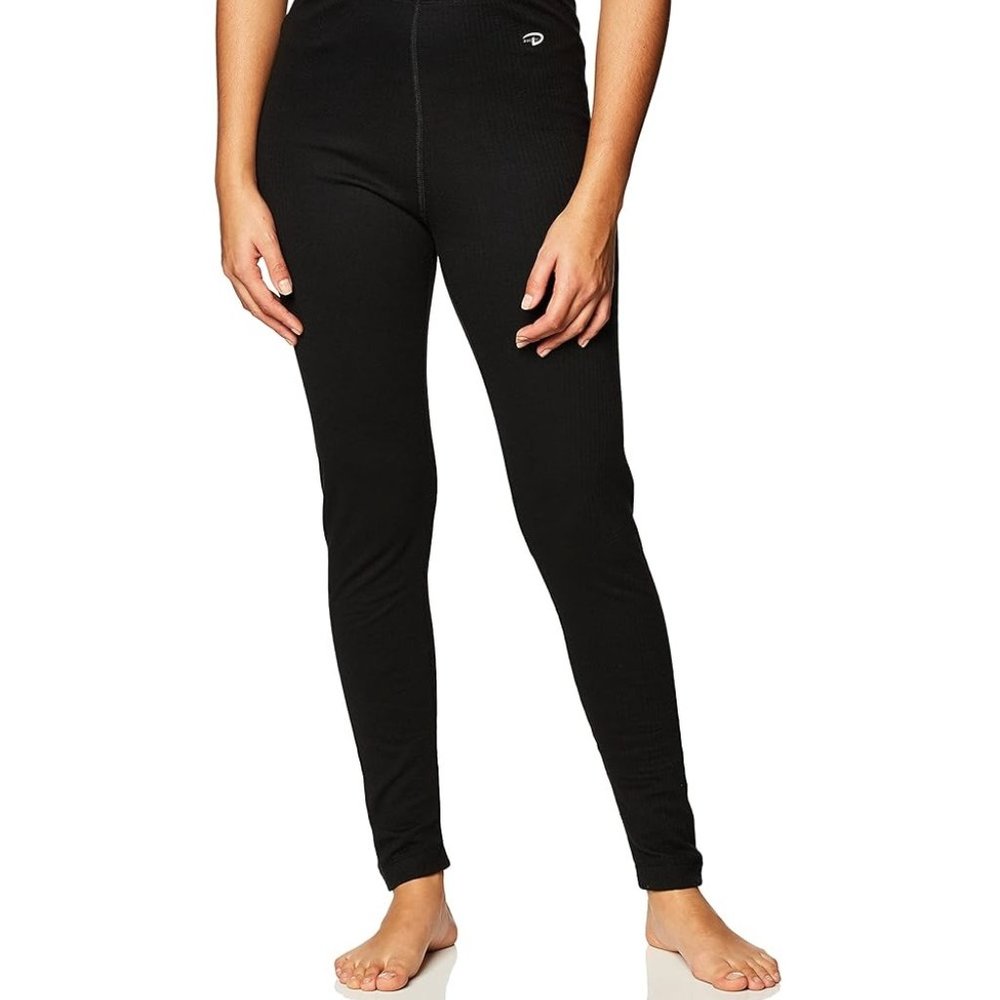 NWT Champion Duofold Women Midweight Wicking Thermal Pant Black Sz XL $30 FLB183